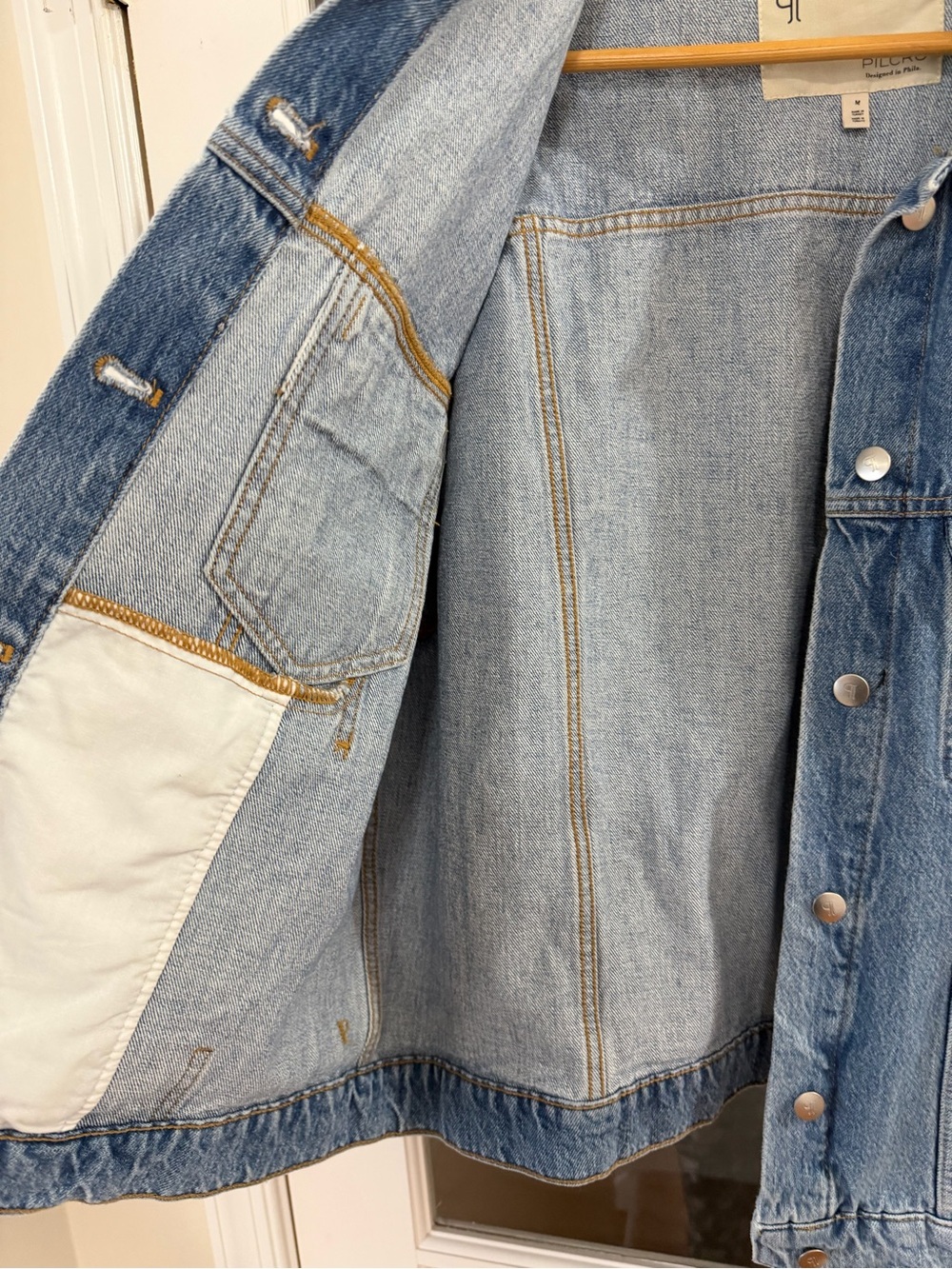 Pilcro Weston Denim Boyfriend Jacket - Size M - Picture 5 of 9